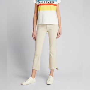 Mother The Insider Crop Step Fray